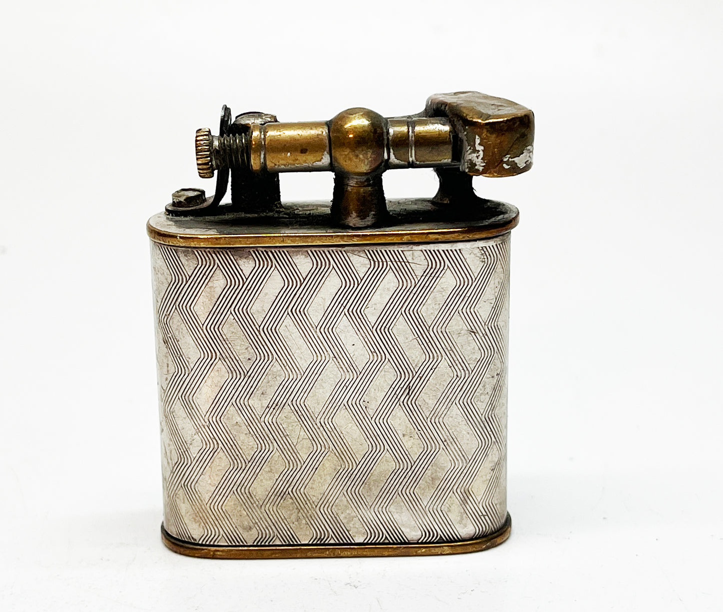 1920s German Silver Wrapped Lift Arm Lighter