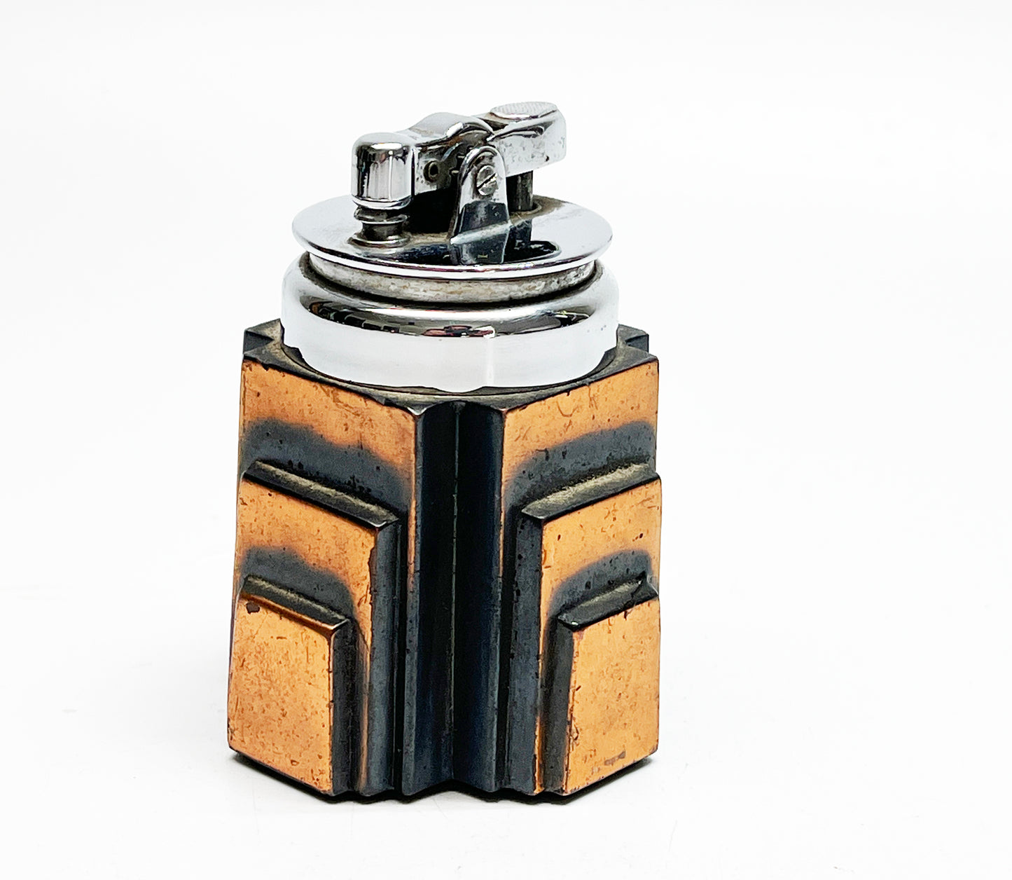 1929 Ronson New Yorker Copper-Base Table Lighter