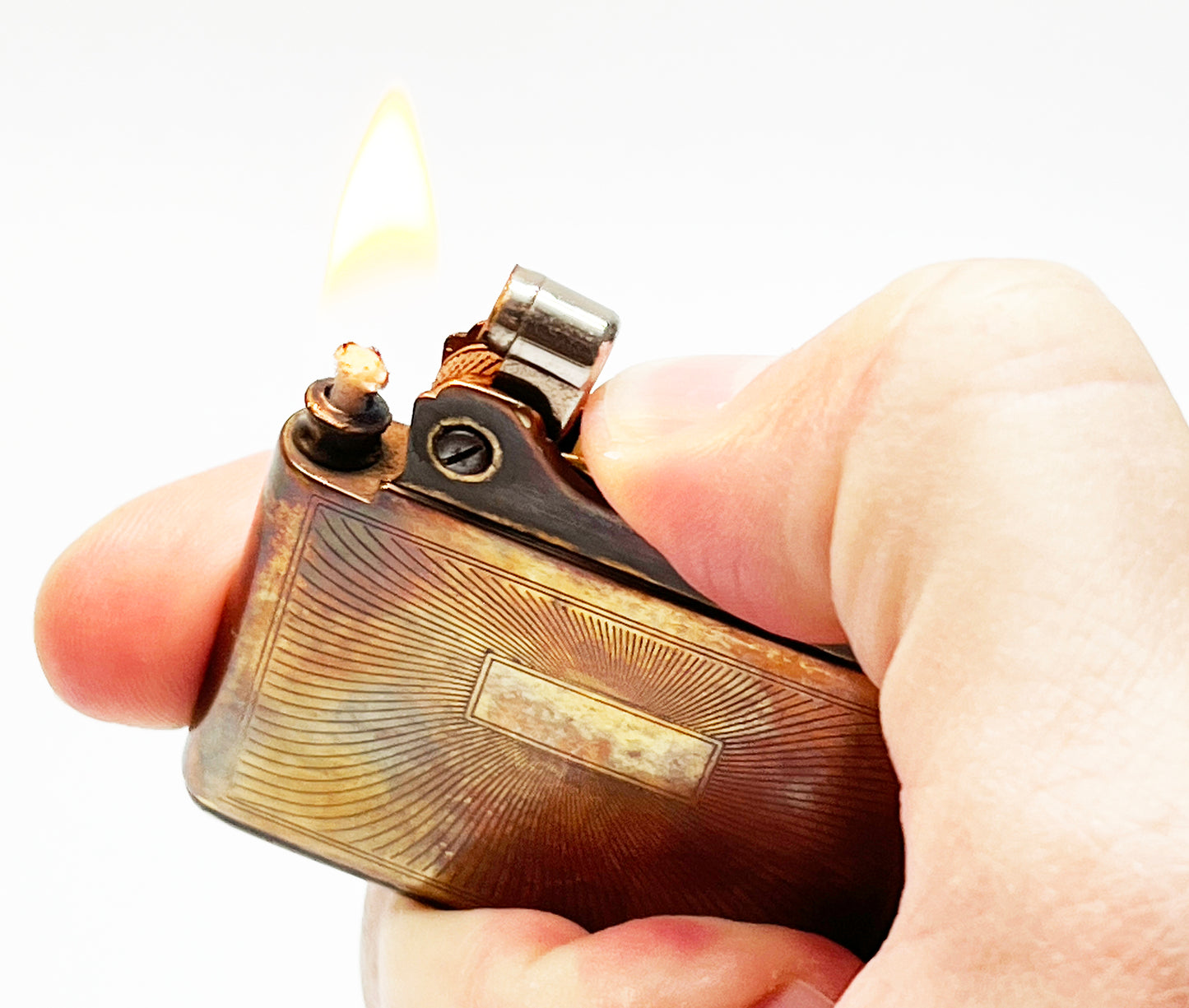 Working 1950s Ronson Adonis Dureum Style Lighter