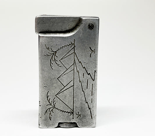 Working WWII 1940s Aluminum Block Trench Art Lighter