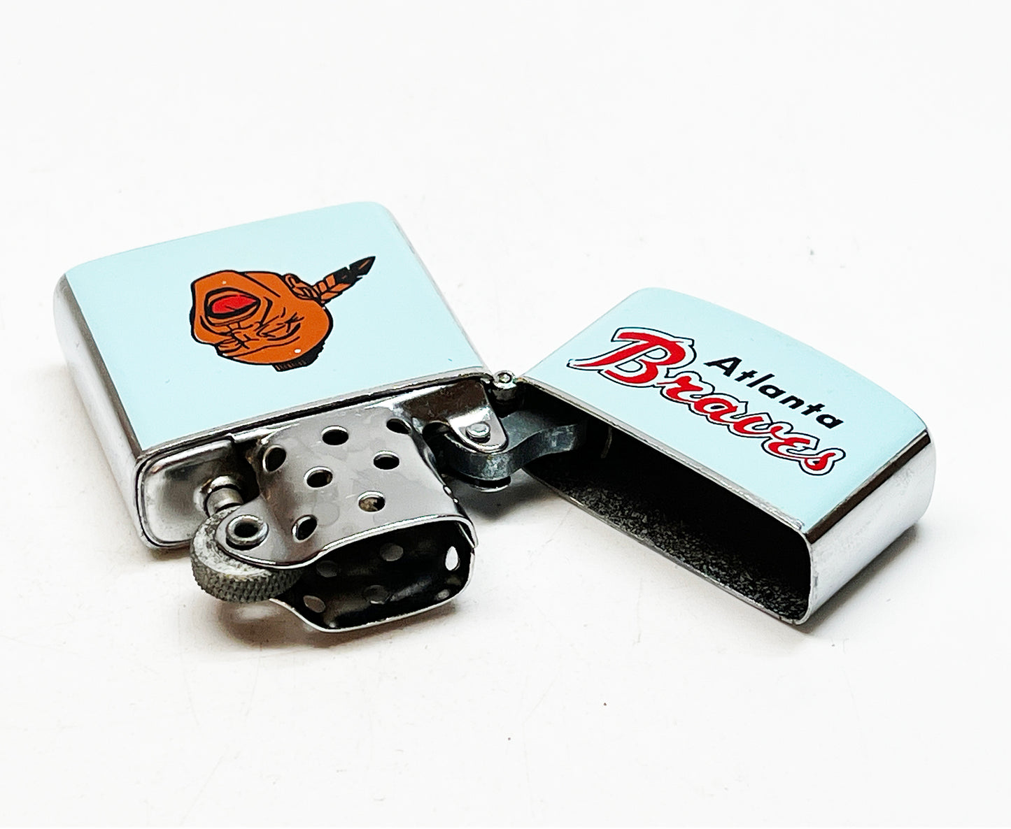 1960s Atlanta Braves Baseball Lighter in Original Box