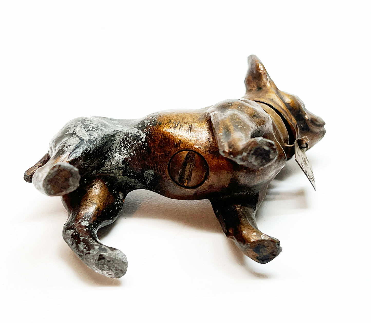 1912 MEB Figural Bronze Dog Lighter Made in Austria