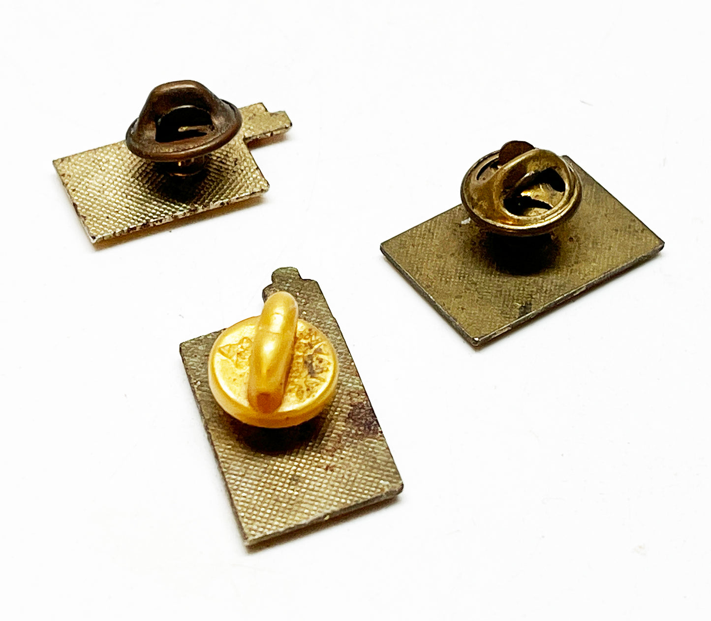 1950s Enamel Pinback Button Lot, Camel Cigarettes, Beech Nut Tobacco, and Kent Cigarettes