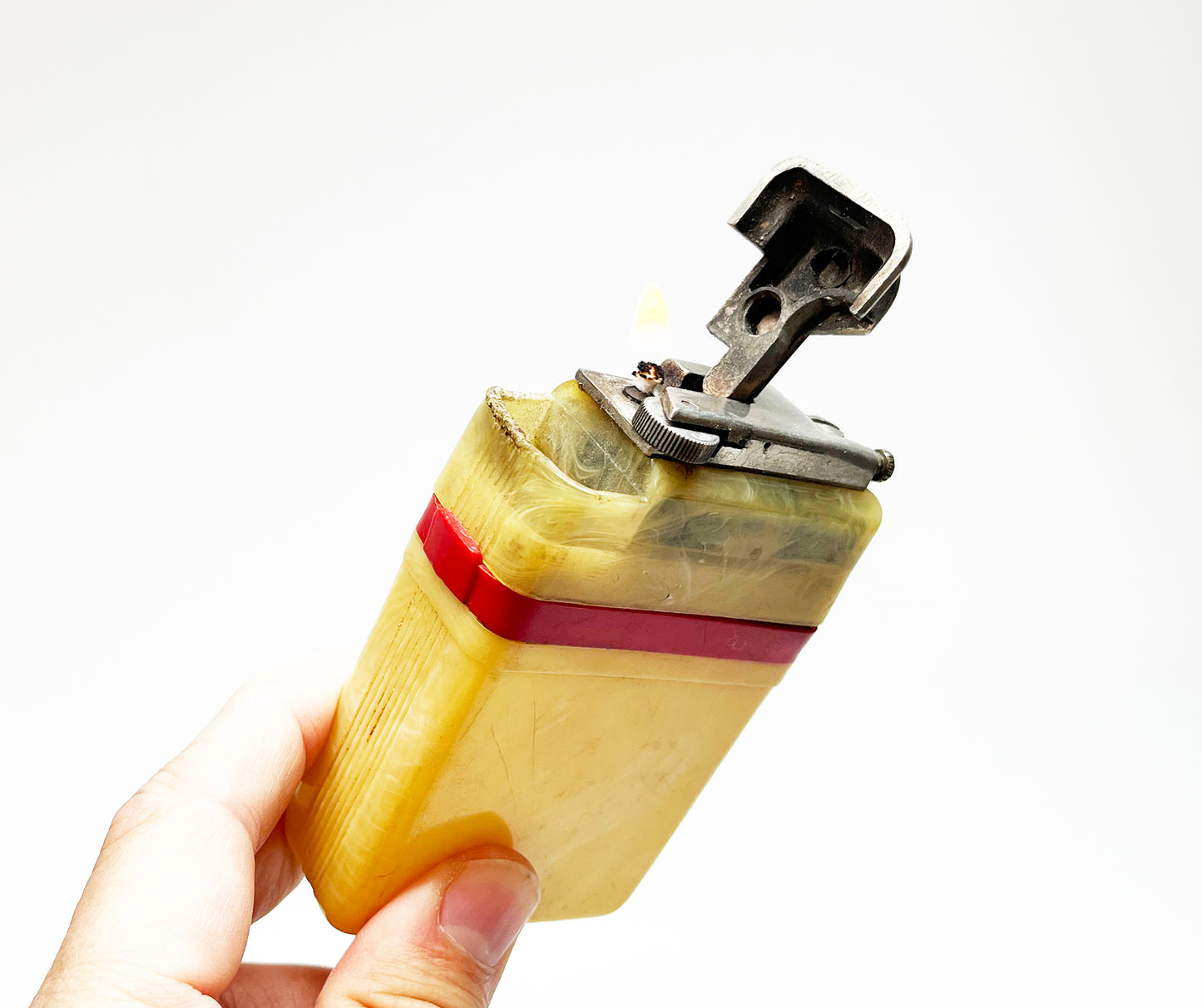 1950s Pac-A-Lite Cigarette Case and Lighter Combo