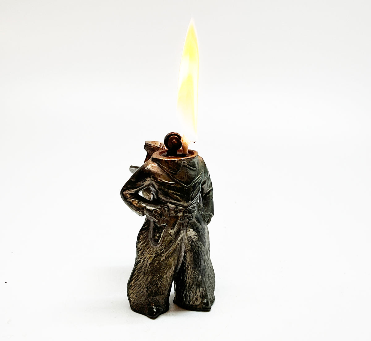 1950s Cowboy Shaped Figural Japanese Lighter