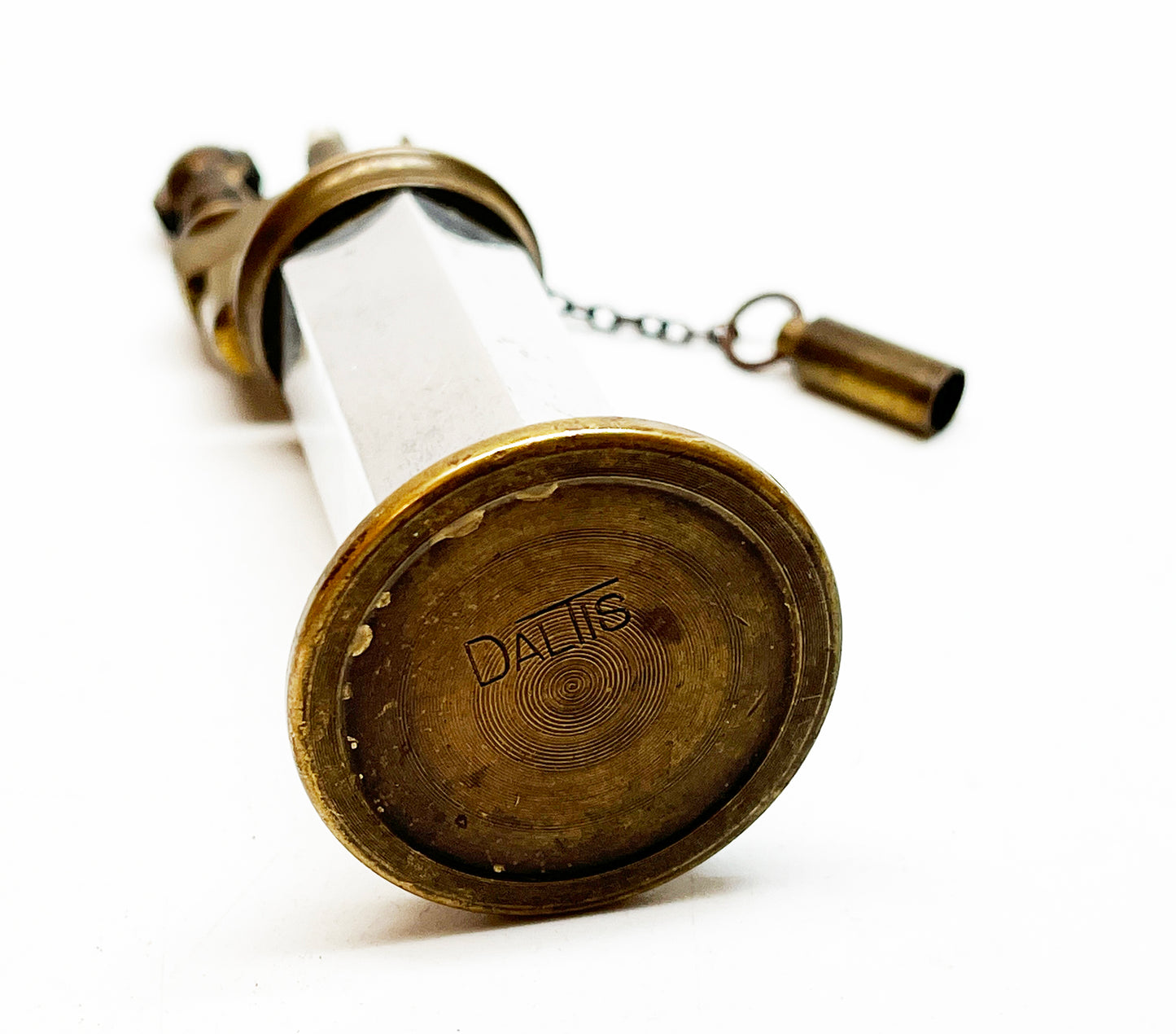 1960s Daltis Metal Brass Base Table Lighter