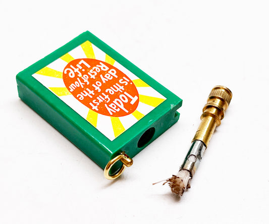 1960s Permanent Match First Day of the Rest of Your Life Striker Lighter
