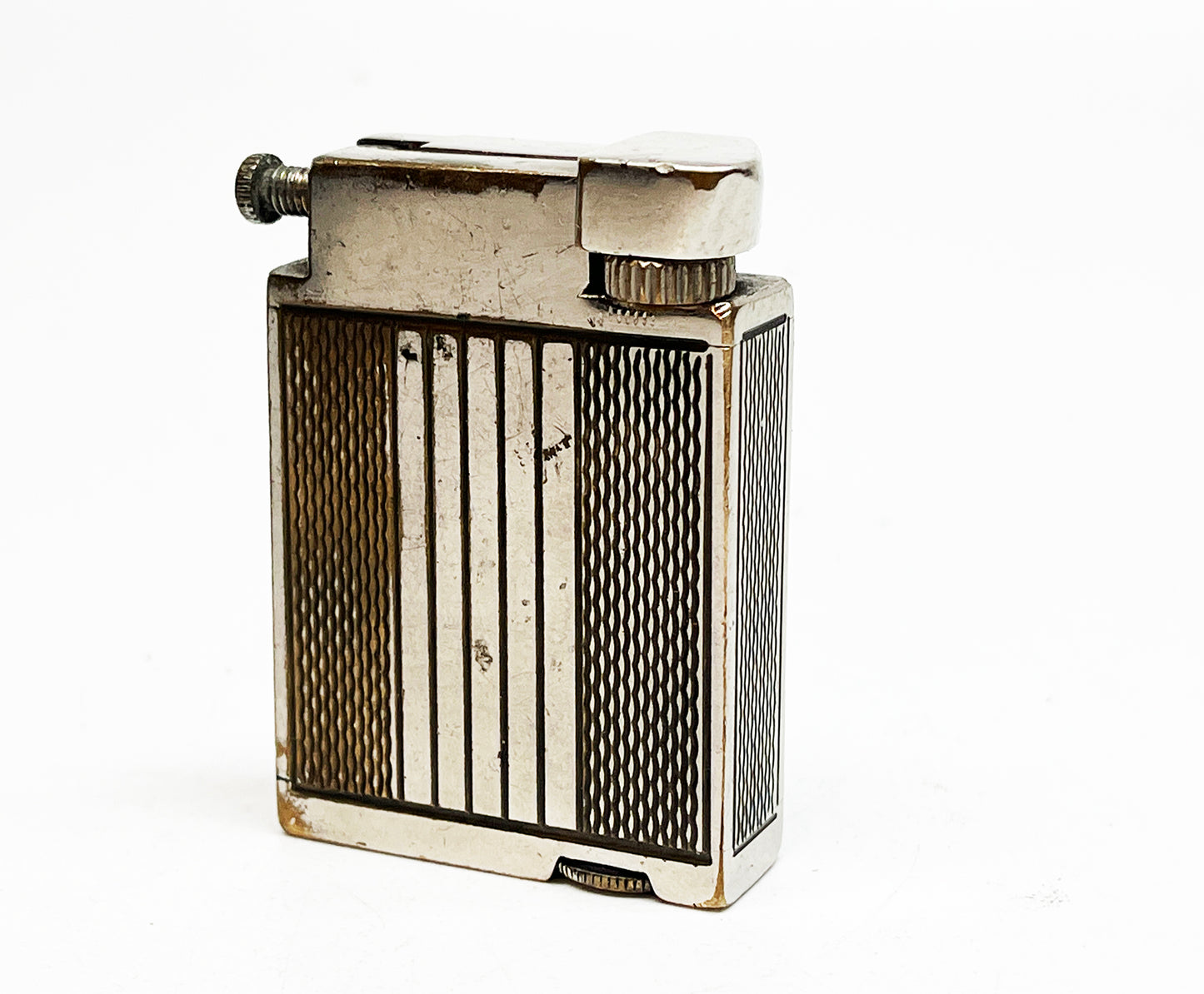 Working 1940s Gamma Brass Block Lighter