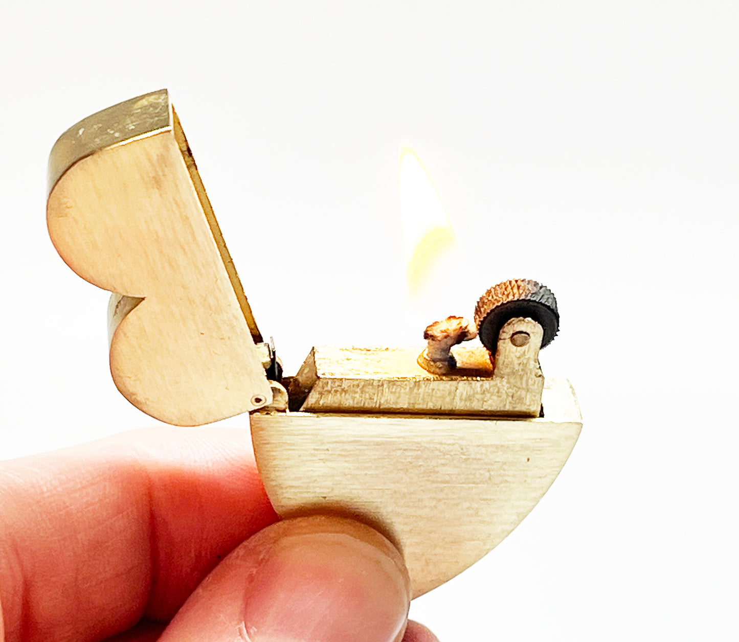 1950s Continental Brand Figural Heart Lighter in Original Box