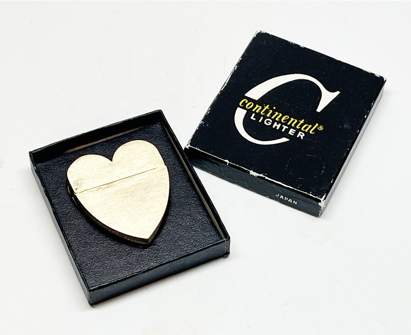 1950s Continental Brand Figural Heart Lighter in Original Box