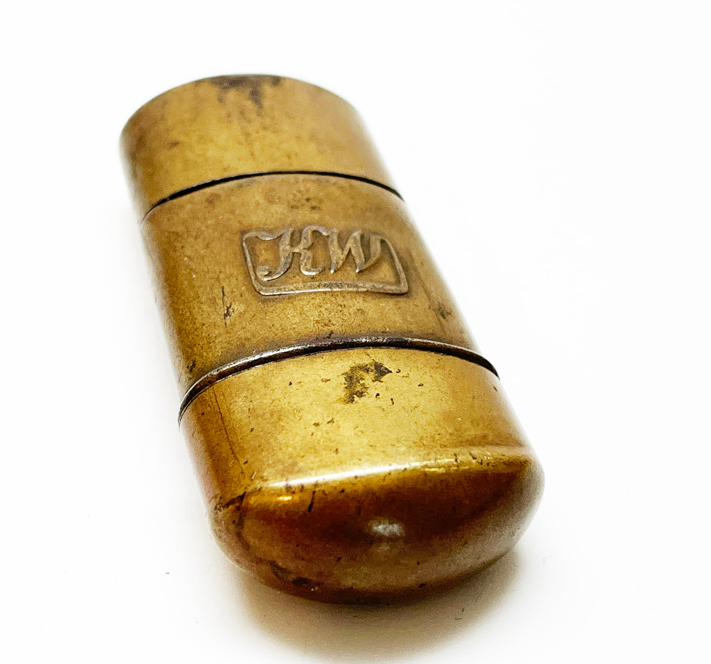 Vintage Brass KW Karl Wieden Wheel Sleeve Style Lighter