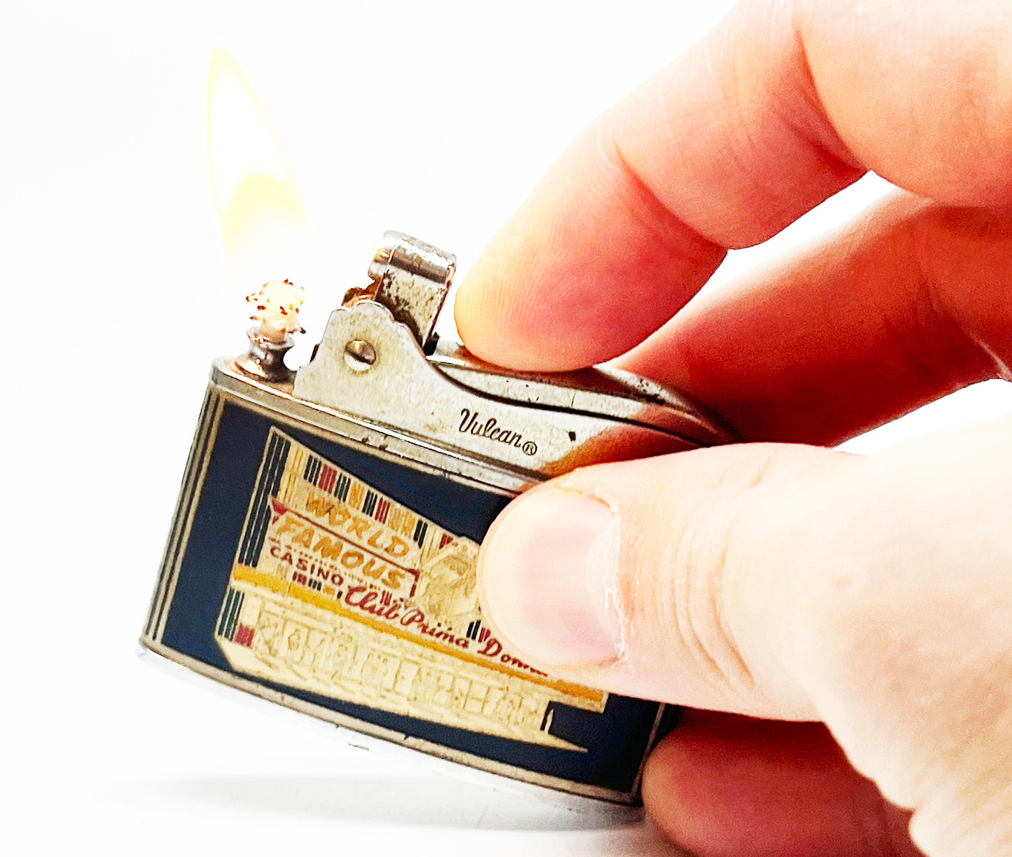 1950s Lady Luck Reno Nevada Casino Lighter