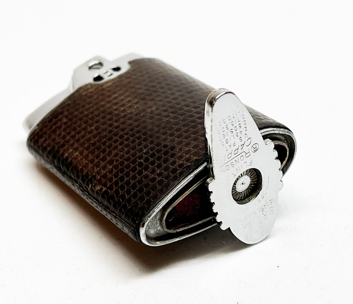 1950s Ronson Leather-Wrapped Capri Lighter