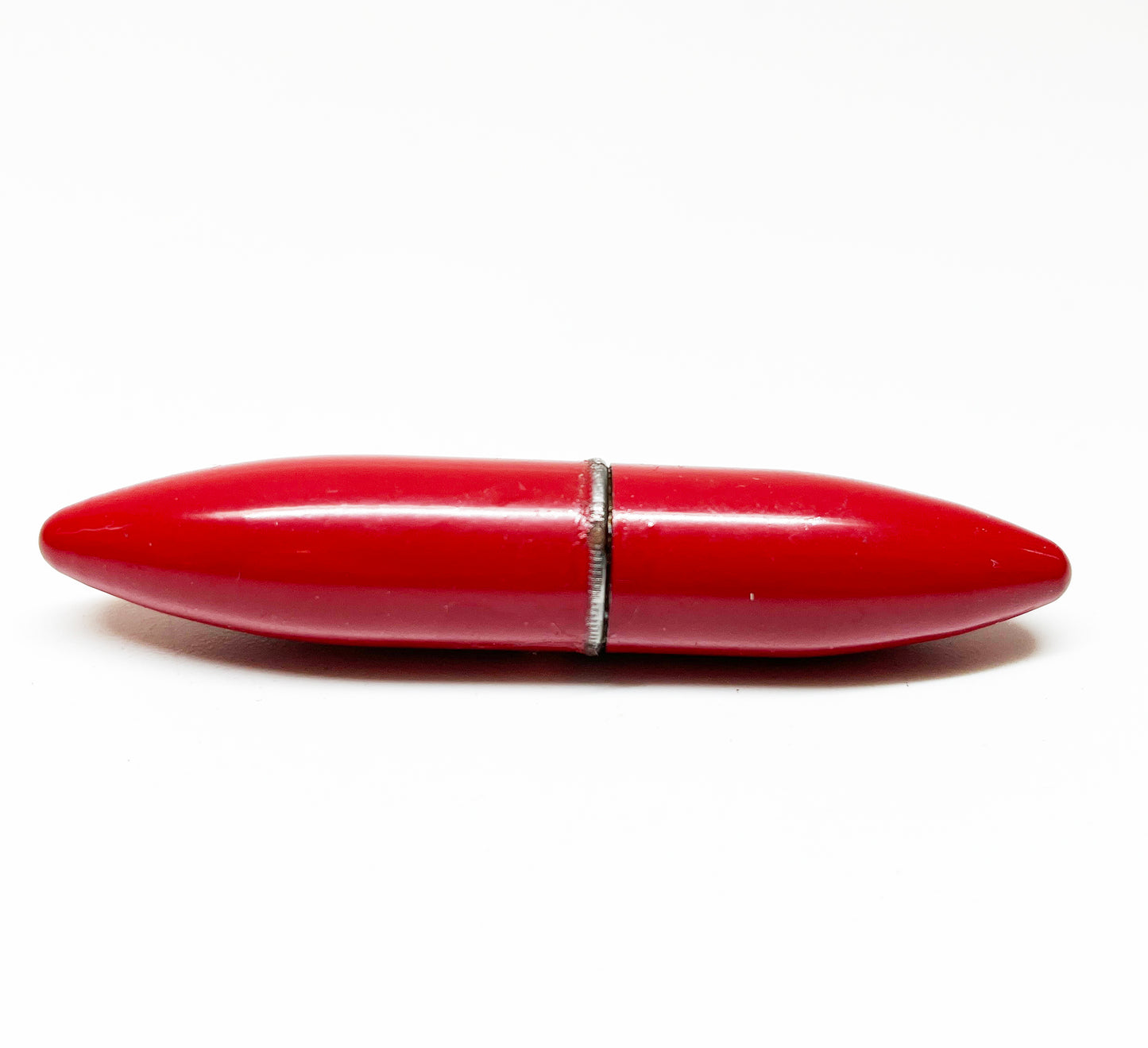 Working Red Enamel Lipstick Vintage 1940s Lighter