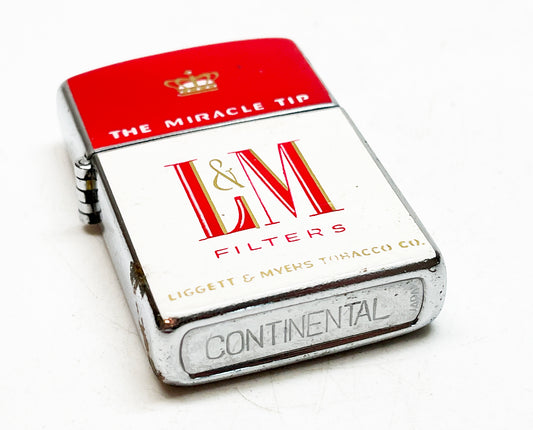 1950s Liggett & Myers LM Cigarettes Advertising Lighter