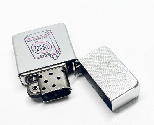 1960s Vintage Lucky Strike Advertising Flip Top Lighter