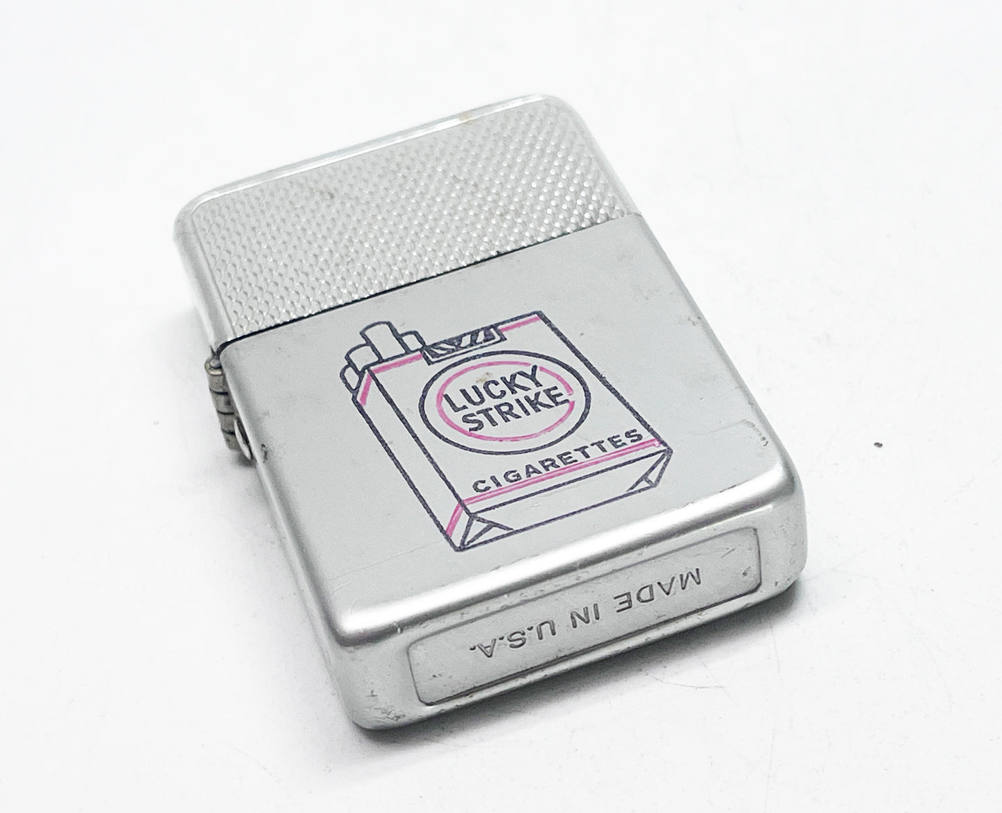 1960s Vintage Lucky Strike Advertising Flip Top Lighter
