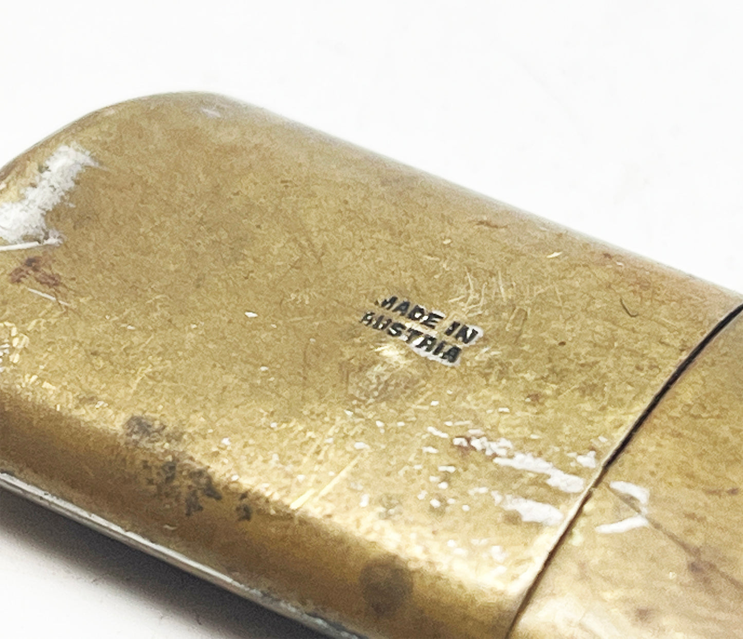 1912 MEB Brass Sleeve Lighter Made in Austria