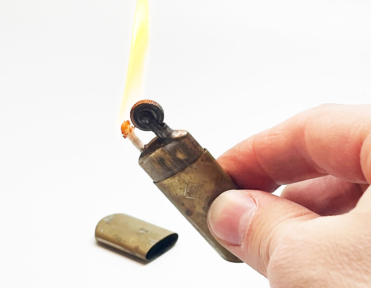 1912 MEB Brass Sleeve Lighter Made in Austria