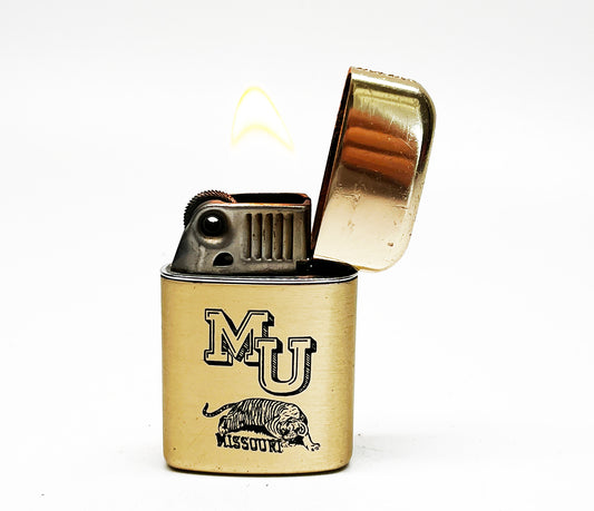 1960s University of Missouri Mizzou Truman the Tiger Ronson Typhoon Lighter