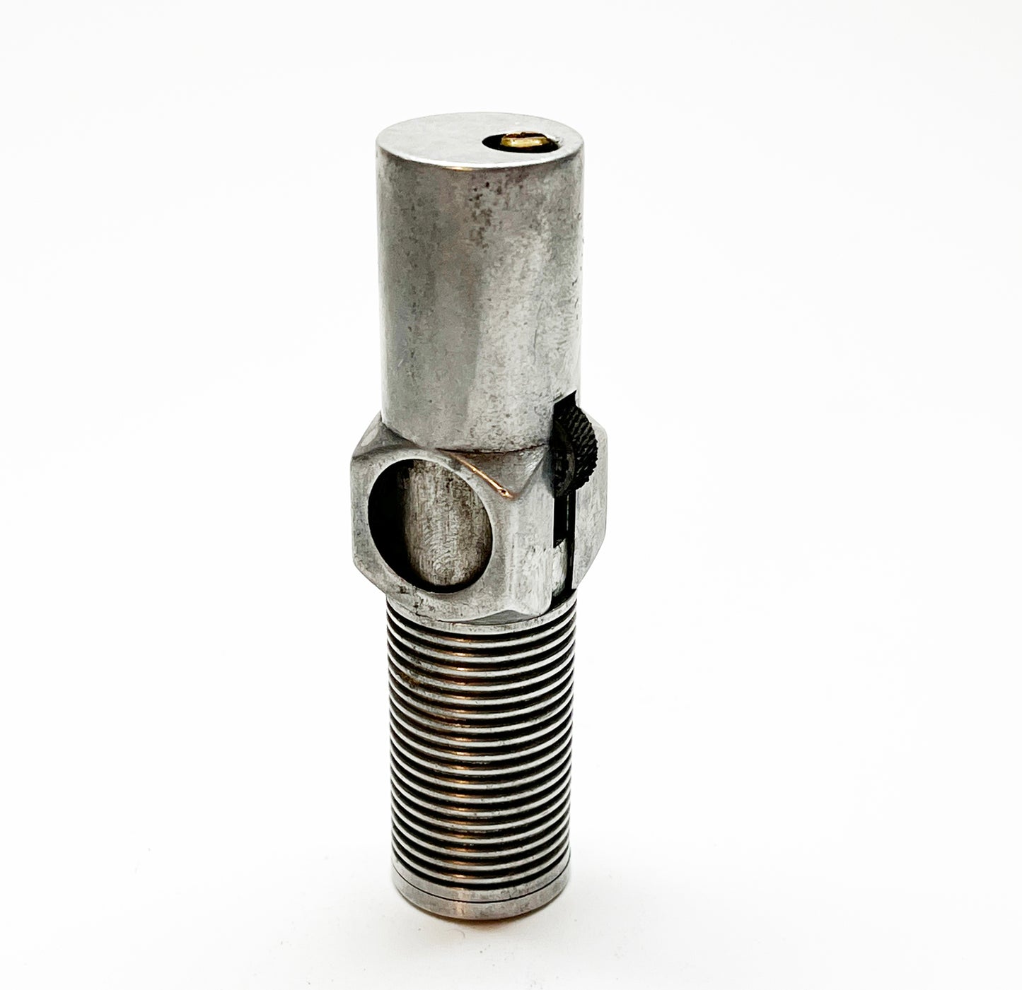 WORKING NIMROD PIPELITER - Vintage 1950s Antique Old Aluminum Pipe Lighter, Made in usa