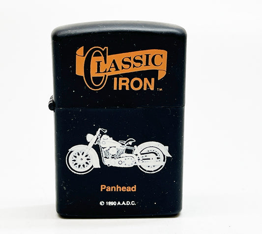Vintage Panhead Motorcycle Black Lighter