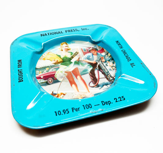 1950s Rare Sample Pinup Ashtray