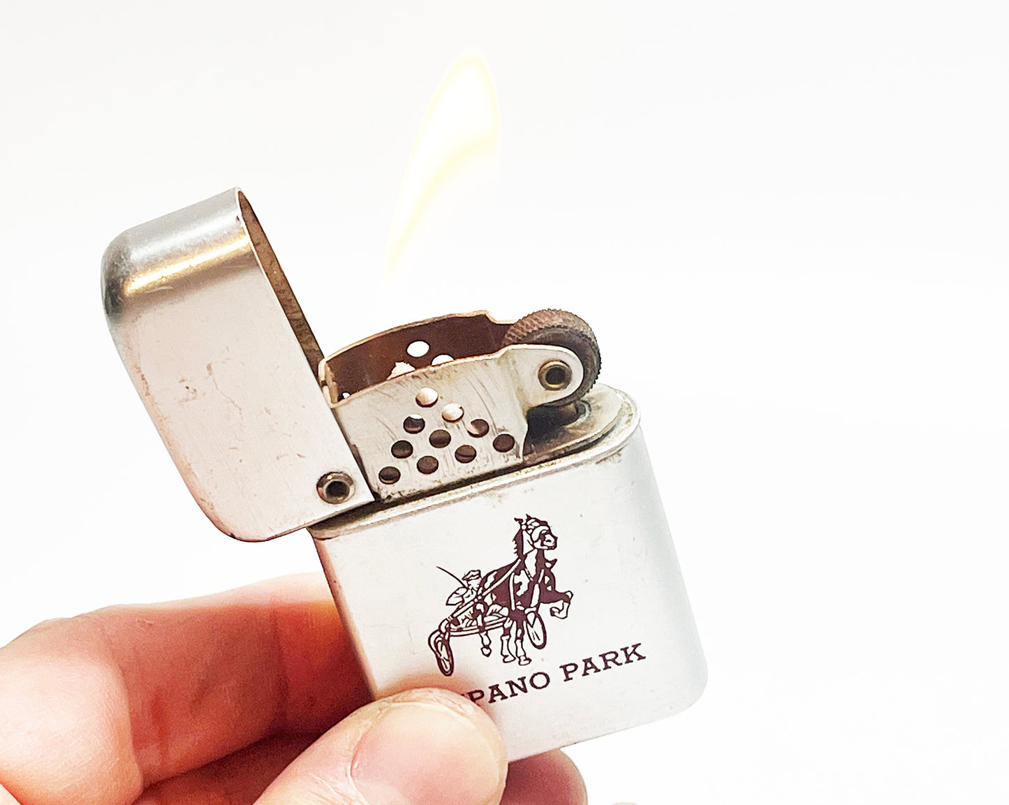 1960s Pompan Park Horse Harness Racing Storm Master Lighter