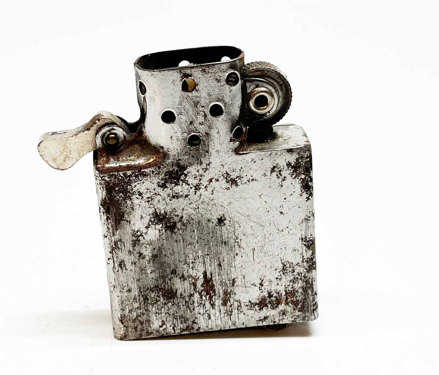 1942 Black Crackle WWII Military Zippo with Original Insert