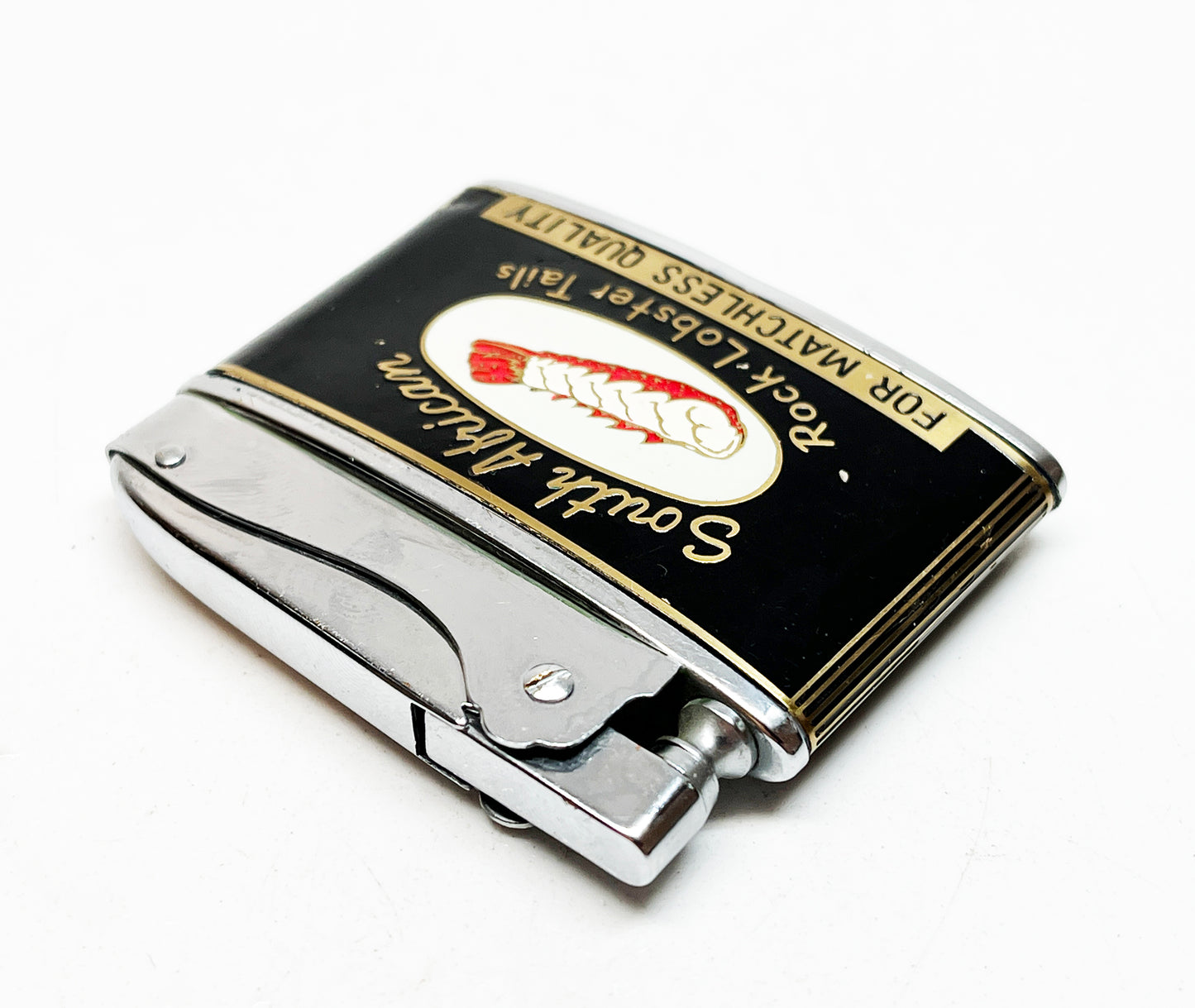 1950s South African Rock Lobster Tails Advertising Lighter