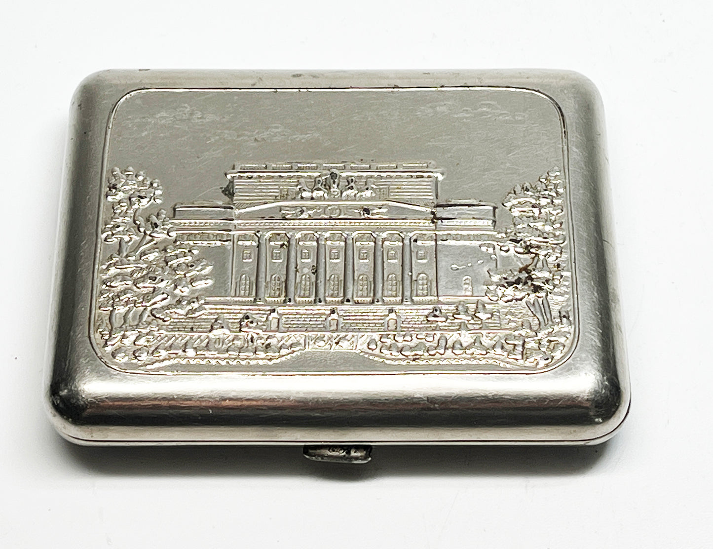 1930s Russian Embossed Metal Cigarette Case