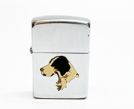 1950 - 1953 Zippo Town & Country Setter Dog Zippo Lighter with Correct Insert
