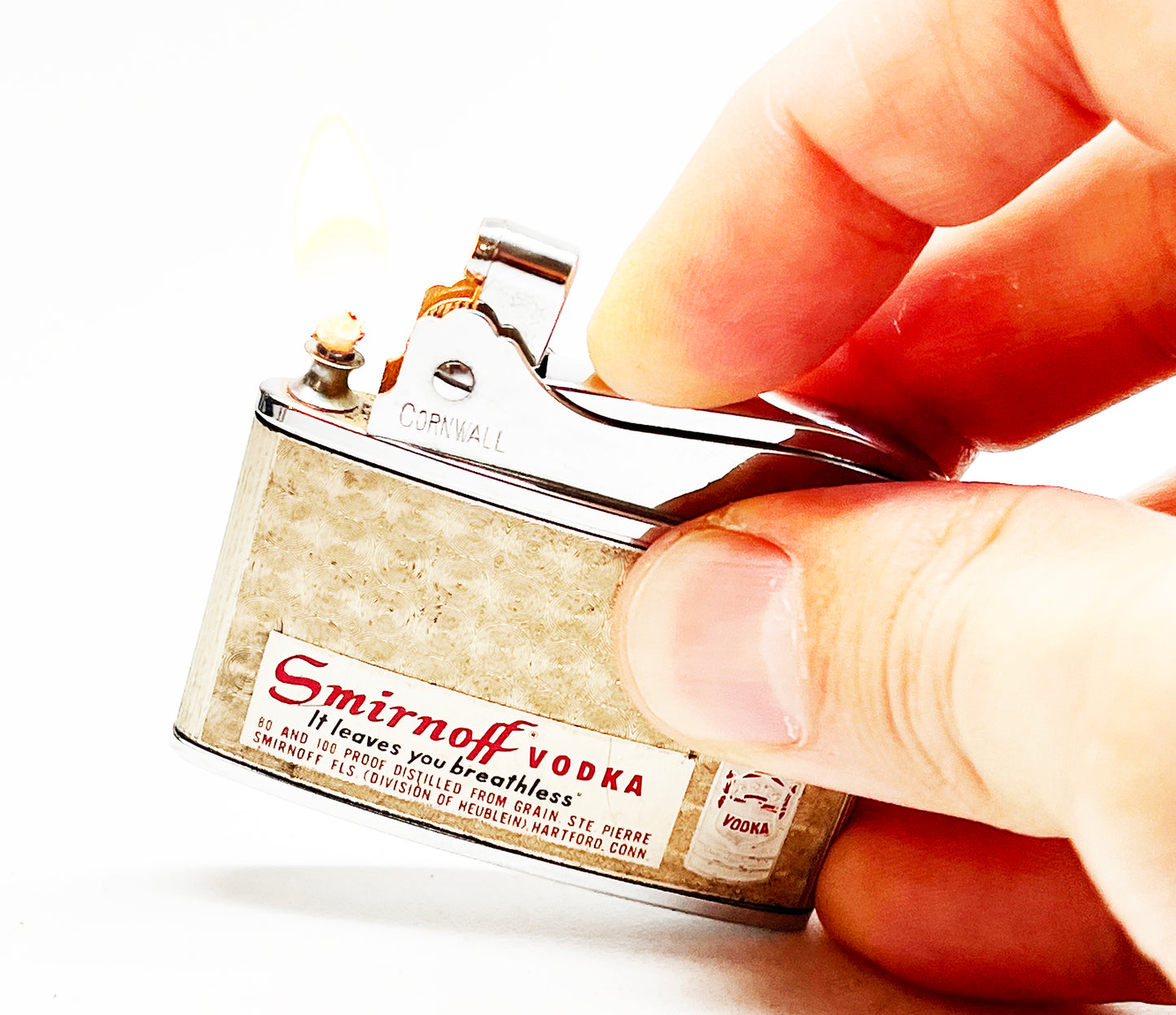 1950s Smirnoff Vodka Vintage Alcohol Liquor Advertising Lighter