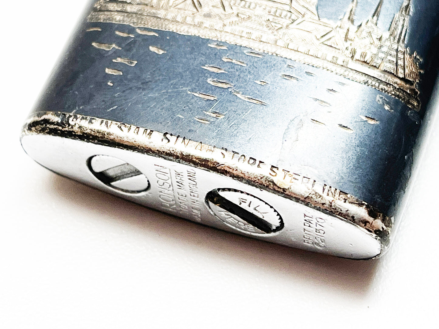 Sterling Silver Wrapped Ronson Banker Lighter