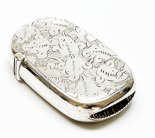 Victorian Sterling Silver 1897 Match Vesta Case