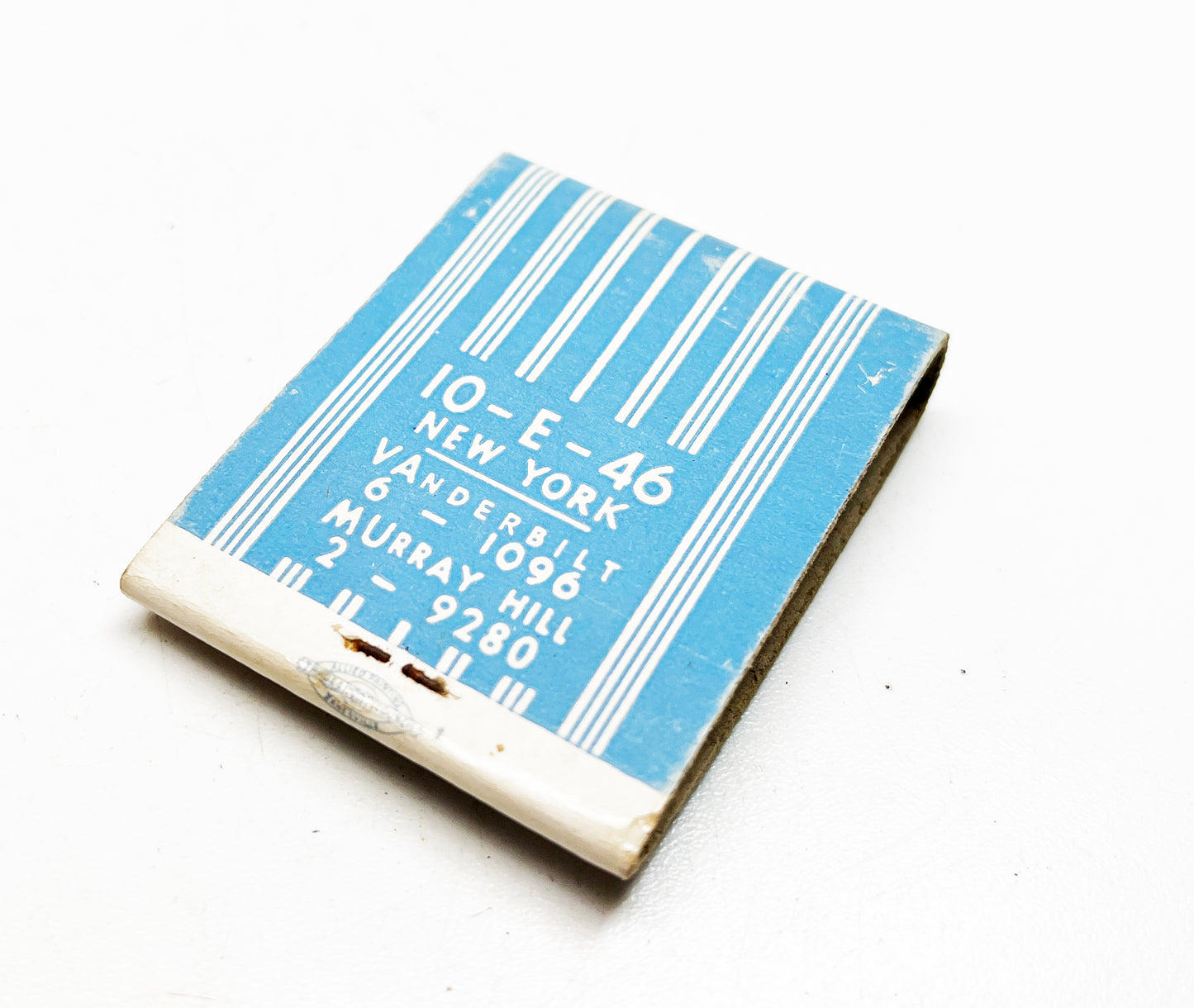 1940s Stork Club Slotted Ashtray and Oversizeds Matchbook Pair