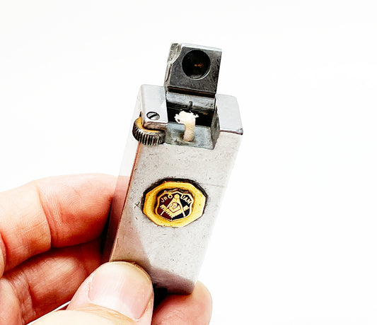 1945 Tops Masonic Aluminum Block Lighter