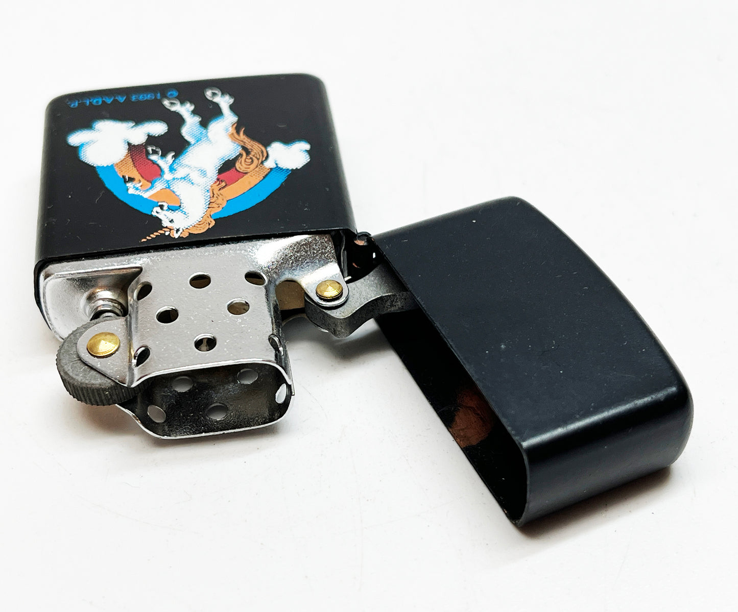 Vintage Unicorn Rainbow Black Lighter