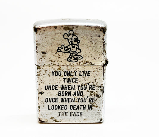 1968 Hue Vietnam Zippo Soldier's Lighter with Etchings
