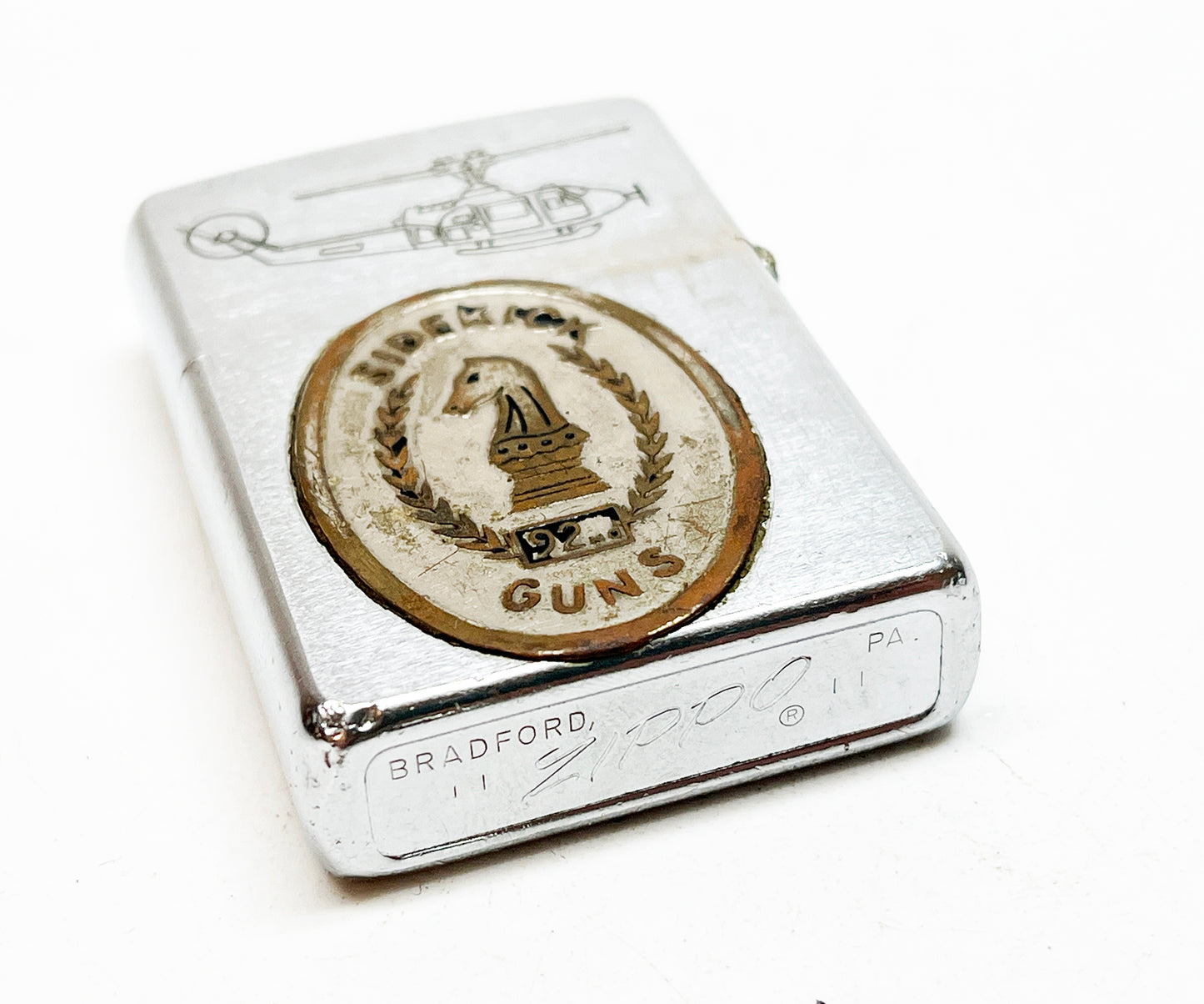 1968 - 1971 Vietnam Zippo Soldier's Lighter with Etchings