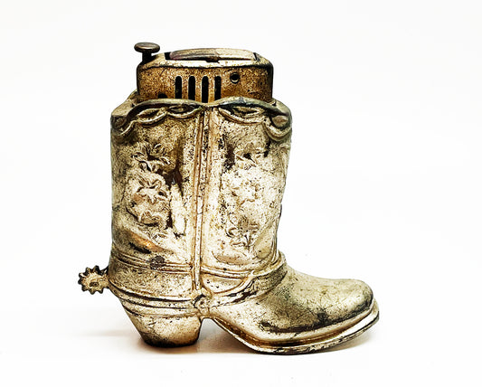 Working 1950s Cowboy Boot Japanese Figural Lighter