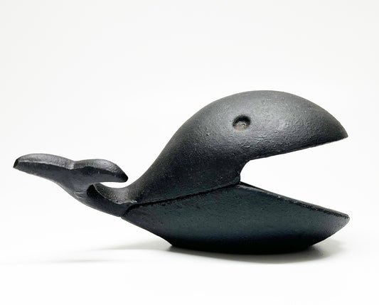 1950s Cast Iron Whale Shaped Ashtray