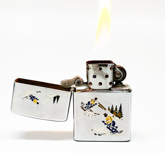 1970 Zippo Skiing Lighter