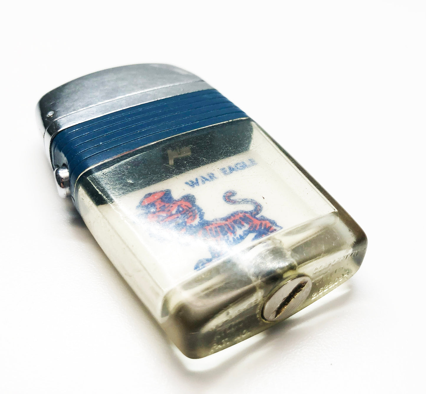 Auburn Tigers 1960s College NCAA Alabama Football Scripto Lighter with Box and Bag