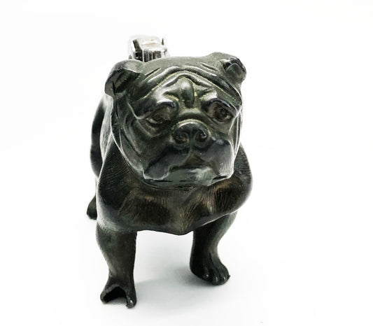 1950s Metal Bulldog Table Lighter