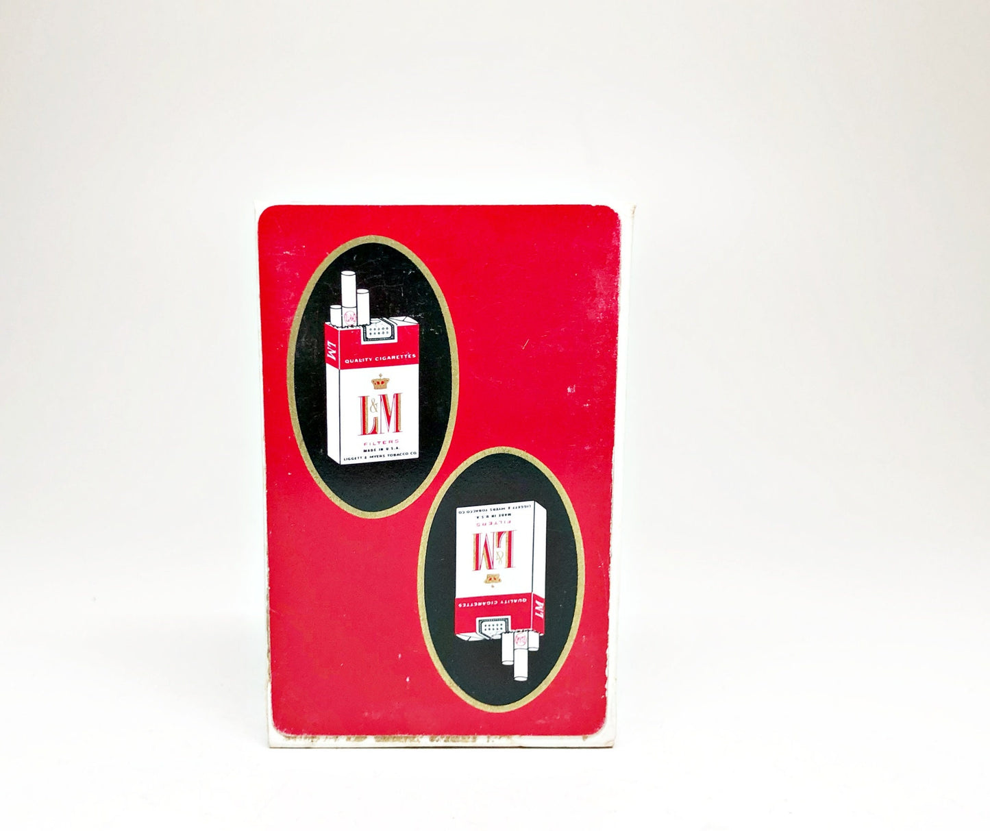 1940s LM Cigarette Deck of Cards - Unopened Rare Cigarette Advertising Set of Playing Cards