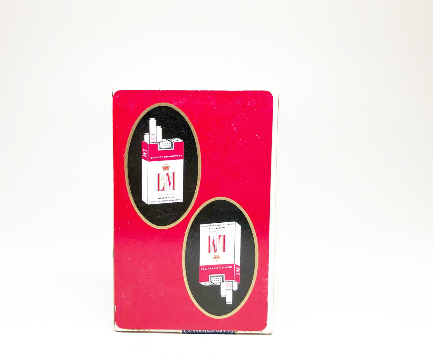 1940s LM Cigarette Deck of Cards - Unopened Rare Cigarette Advertising Set of Playing Cards