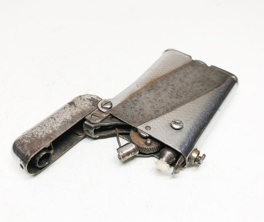 Thorens Double Claw Lighter - Working 1930s Rare Swiss Antique Old Semi-Automatic Push Button Lighter
