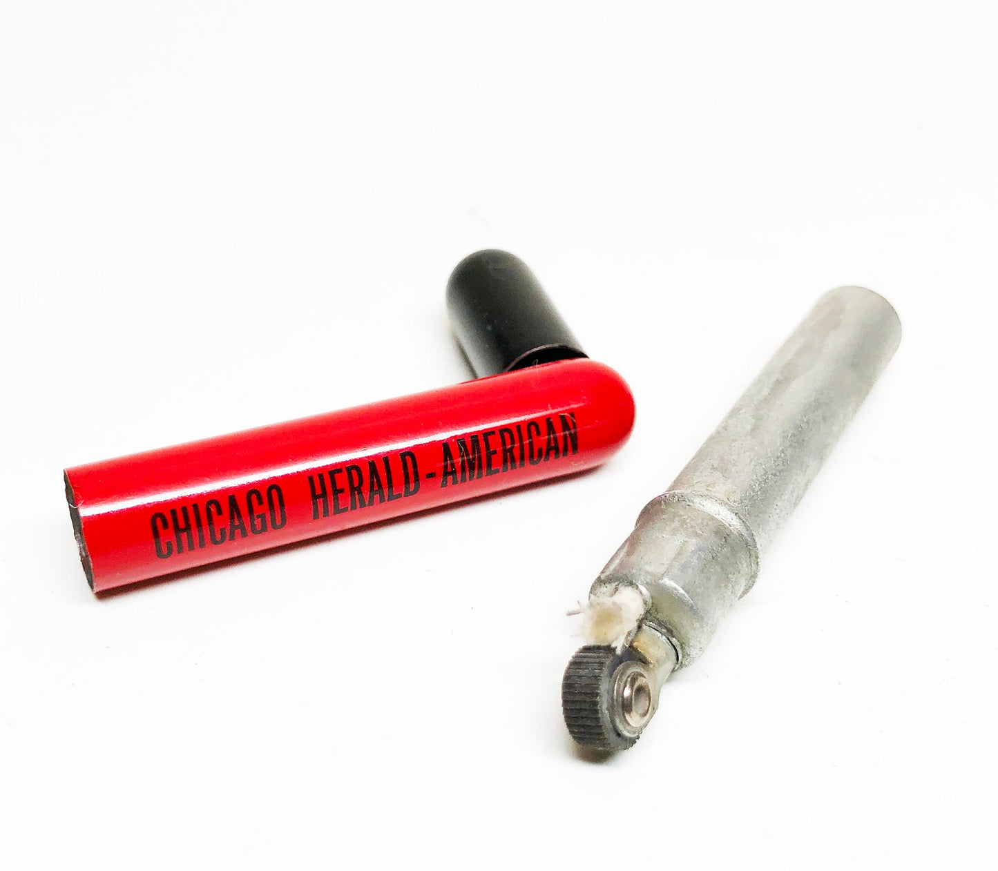 1940s Chicago Herald American Newspaper Tube Lighter