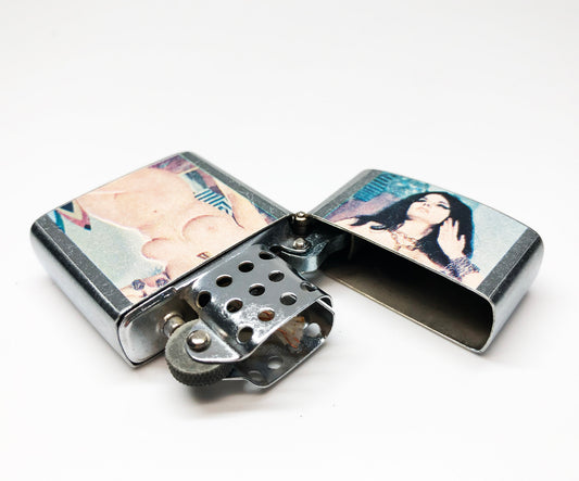 1950s Pinup Girl Flip Top Lighter